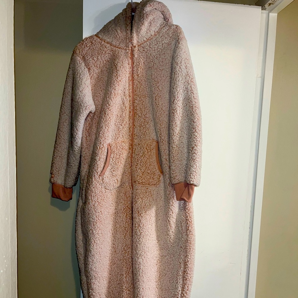 A light pink worn once pj onesie!